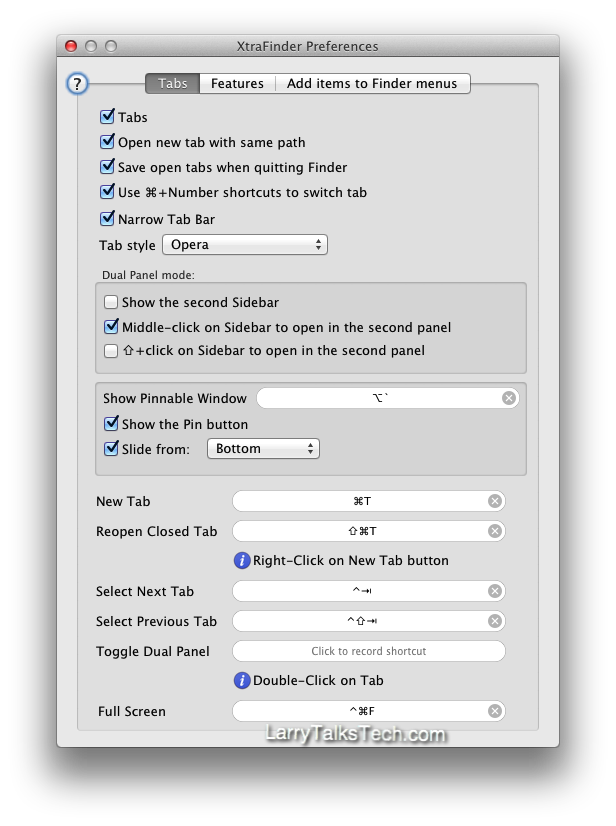 XtraFinder_pref-1 2 Finder Alternatives For OS X How To Tips 
