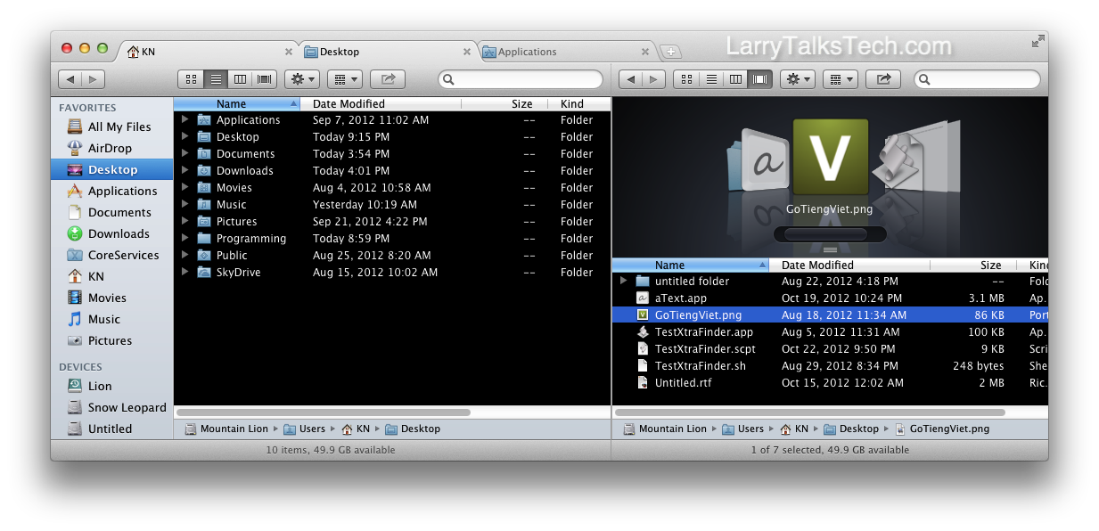XtraFinder_typical 2 Finder Alternatives For OS X How To Tips 