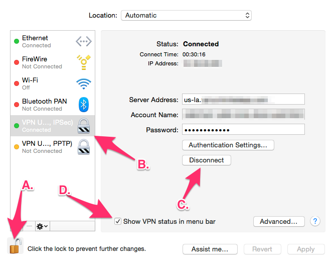 VPN-Network-Settings Virtual Private Network (VPN) - Why And How To Use One How To OS X Security Tips 